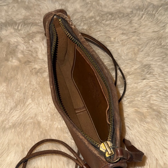 Coach 70’s Vintage Basic Tan Leather Zip Clutch Crossbody Bag Purse 4739 NYC USA - Picture 7 of 8